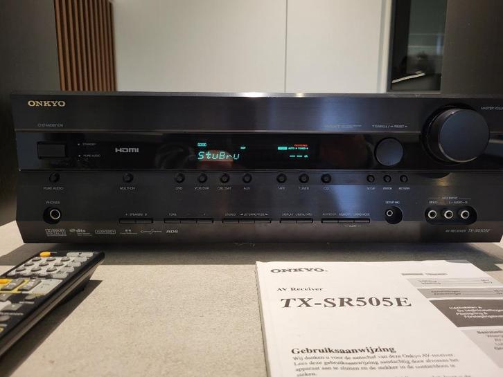 Onkyo TX-SR505E AV Receiver, Audio, Tv en Foto, Versterkers en Receivers, Zo goed als nieuw, 7.1, 120 watt of meer, Onkyo, Ophalen