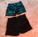 Denim SpijkerBroekjes. 2x. Blauw/zwart. Meisje. 176. Zgan., Broek, Meisje, Coolcat, Ophalen of Verzenden