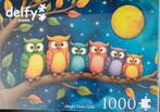 DELFY NIGHT OWLS CLUB NIEUW GESEALED, Ophalen of Verzenden, 500 t/m 1500 stukjes, Nieuw, Rubik's of 3D-puzzel