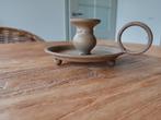 kleine bruine kandelaar/blaker met oor, Huis en Inrichting, Woonaccessoires | Kandelaars en Kaarsen, Overige materialen, Bruin