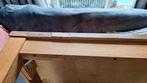 Massief eiken houten salontafel, Ophalen, Gebruikt, 100 tot 150 cm, 50 tot 100 cm