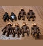 PLAYMOBIL CHIMPANSEES 6X volwassen + 2 baby's vintage, Ophalen of Verzenden, Zo goed als nieuw