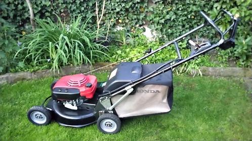 Professionele Honda HRH 536 HXE MOTORMAAIER GRASMAAIER, Tuin en Terras, Grasmaaiers, Gebruikt, Benzine-grasmaaier, Cirkelmaaier
