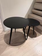 Set bijzettafels zwart, Minder dan 55 cm, Gebruikt, Rond, Ophalen