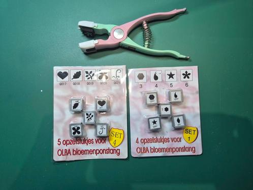 OLBA (bloemen)ponstang met 9 opzetstukjes – complete set, Hobby en Vrije tijd, Kaarten | Zelf maken, Zo goed als nieuw, Overige typen