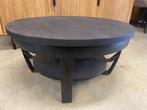 SALONTAFEL MANGO ZWART ROND VOORRAAD CHEFMEUBEL LEEGVERKOOP, Ophalen, Zwart, Nieuw, Modern