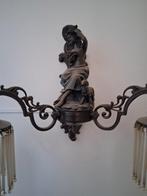 2 oude bronzen wandlampen, Ophalen of Verzenden