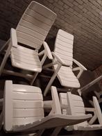 Te koop,4 verstelbaar Hartman merk Tuinstoelen., Ophalen, Kunststof, Verstelbaar