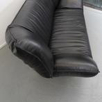 ACTIE!! 2x Leolux Tango 2-zits/192cm Bank Zwart Leer, Gebruikt, 125 cm of meer, 125 cm of meer, Ophalen of Verzenden