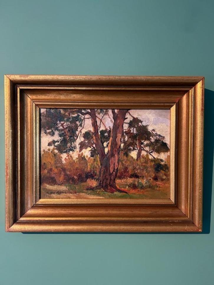 Sieger Baukema (1852–1936) Olieverf op paneel, gesigneerd., Antiek en Kunst, Kunst | Schilderijen | Klassiek, Ophalen