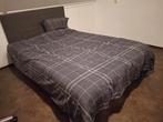 Boxspring bed 140 x 200 cm met hoofdbord en topmatras, Ophalen, Gebruikt, Tweepersoons, 140 cm