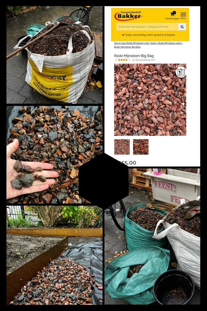 GRATIS deze week ophalen! Grind / split, meer dan 1m3 bigbag, Tuin en Terras, Grind, Keien en Split, Zo goed als nieuw, Split