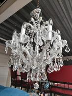 Adv 39 mooie kristallen kroon luchter, Huis en Inrichting, Lampen | Kroonluchters, Ophalen of Verzenden, Zo goed als nieuw