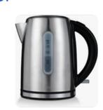 Waterkoker, 1 tot 2 liter, Ophalen of Verzenden, Gebruikt, Rvs