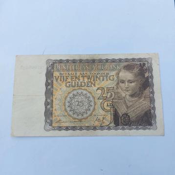 25 gulden biljet jong princesje 1940 in PR-
Serie BQ 002422 beschikbaar voor biedingen