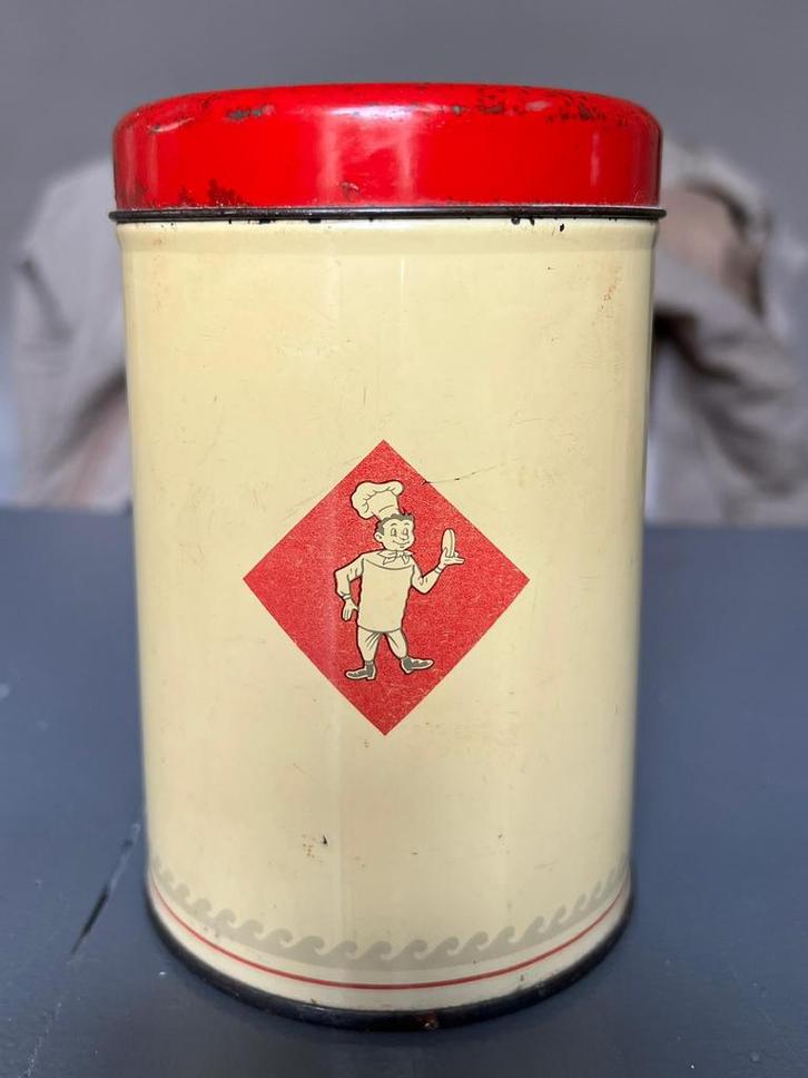 Vintage Bolletje blik – oud voorraadblik, Verzamelen, Blikken, Gebruikt, Overige, Ophalen