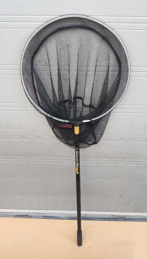 Schepnet mitchell vaste steel 1,30 meter + rond net 40 cm, Watersport en Boten, Hengelsport | Algemeen, Gebruikt, Net of Fuik