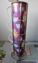 Mokkenset met koeien en drinkbeker met bloemen, Ophalen of Verzenden, Zo goed als nieuw, Overige stijlen, Kop(pen) en/of Schotel(s)