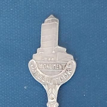 verzilverd lepeltje Monument Afsluitdijk (GéBé), Den Oever beschikbaar voor biedingen