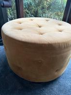 Poef okergeel ophalen !!!, Ophalen of Verzenden, Rond, Minder dan 50 cm
