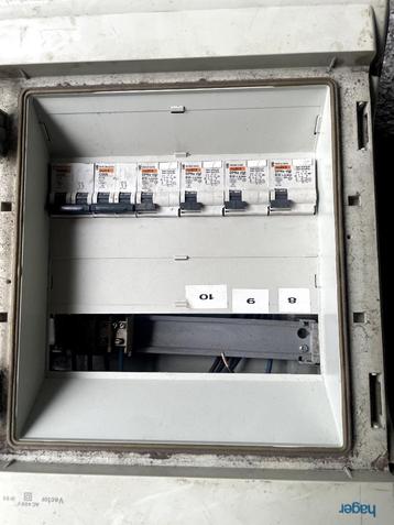 Groepenkast met zekeringen Merlin Gerin beschikbaar voor biedingen