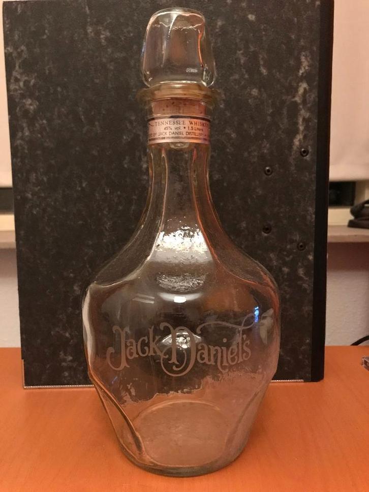 Jack Daniel's Belle of Lincoln karaf / decanter 1979, Verzamelen, Merken en Reclamevoorwerpen, Gebruikt, Gebruiksvoorwerp, Ophalen