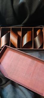 Houten Servetringen Set, Huis en Inrichting, Ophalen of Verzenden, Zo goed als nieuw, Hout, Los bestek