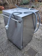 Smeg LVSP34BQSTX vrijstaande vaatwasser RVS, Ophalen, Gebruikt