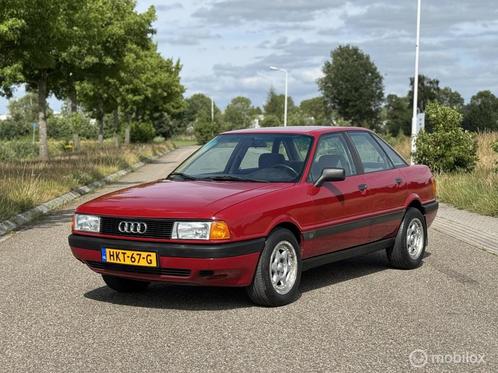 Audi 80 1.8 B3 1986, Auto's, Oldtimers, Te koop, Audi, Benzine, Sedan, Handgeschakeld, Geïmporteerd, Rood, Voorwielaandrijving