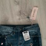 Spijkerrok XS - Mooie details! EsQualo, Blauw, Ophalen of Verzenden, Zo goed als nieuw, Knielengte