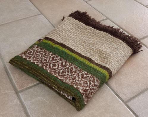 Retro Tafelkleed - Groen/Bruin - jaren 70, Huis en Inrichting, Tafelkleden, Gebruikt, Rechthoek, Binnen, Ophalen of Verzenden