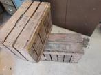 Houten veiling kist/krat, Huis en Inrichting, Woonaccessoires | Kisten, Minder dan 50 cm, Gebruikt, 50 tot 100 cm, Ophalen of Verzenden