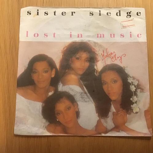 Sister Sledge - Lost in music, Cd's en Dvd's, Vinyl Singles, Gebruikt, Single, Ophalen of Verzenden