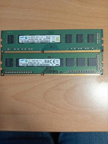 2x4GB PC3-12800U DDR3 Geheugen beschikbaar voor biedingen