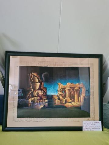 Schilderij op linnen - Egyptisch thema - 110x85cm beschikbaar voor biedingen
