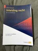 Inleiding Recht- Theorieboek; Vastgoedkunde, Ophalen of Verzenden, Zo goed als nieuw