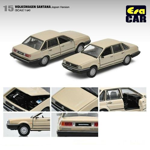 VW Volkswagen Santana van Era Car 1/64 beige Japan Version, Hobby en Vrije tijd, Modelauto's | Overige schalen, Nieuw, Auto, Ophalen of Verzenden