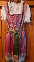 Dirndl Edelnice roze met groen maat 46, Ophalen of Verzenden, Zo goed als nieuw, Blauw, Overige typen