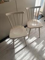 Houten stoeltjes, Ophalen, Gebruikt, Twee, Wit