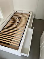 Ikea malm 90 x 200, Huis en Inrichting, Slaapkamer | Bedden, Ophalen, 90 cm, Eenpersoons, Wit