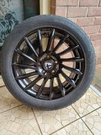 Lichtmetalen zwarte velgen 17 inch inclusief winterbanden, Auto-onderdelen, Banden en Velgen, Ophalen, Gebruikt, Banden en Velgen