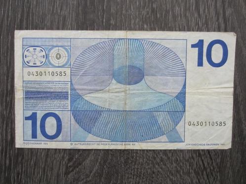 Te Koop 10 Gulden Biljet met Dubbele ovaal 1968, Postzegels en Munten, Bankbiljetten | Nederland, Los biljet, 10 gulden, Ophalen of Verzenden