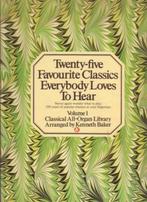 orgel-25 Favourite Classics Everybody Loves to Hear Vol. 1, Muziek en Instrumenten, Bladmuziek, Ophalen of Verzenden, Gebruikt