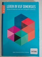 Leren in Vijf Dimensies - Didactiek VO, Boeken, Studieboeken en Cursussen, Ophalen of Verzenden, Zo goed als nieuw, Niet van toepassing