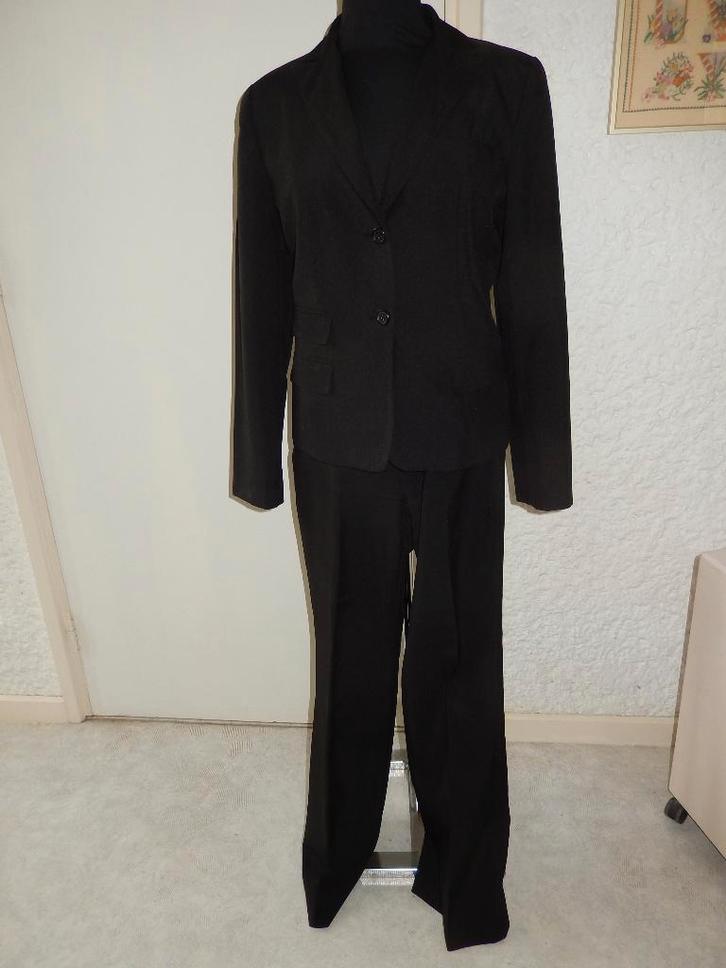 zwart pak broek + jasje mt36 Jürgen Michaelsen gevoerd zgan, Kleding | Dames, Jasjes, Kostuums en Pakken, Zo goed als nieuw, Kostuum of Pak
