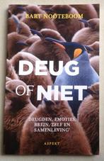Deug of niet Deugden, emoties, brein, zelf en samenleving, Bart Nooteboom, Verzenden, Maatschappij en Samenleving, Zo goed als nieuw