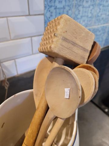 oude houten vleeshamer foto 1 nog bruikbaar beschikbaar voor biedingen