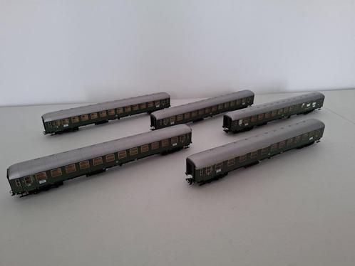 Marklin H0 43935 5-Delige rijtuigenset 1 'D96 Isar-Rhone DB, Hobby en Vrije tijd, Modeltreinen | H0, Zo goed als nieuw, Treinset