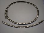 Prachtige boccia titanium halsketting en armband. Als nieuw, Sieraden, Tassen en Uiterlijk, Kettingen, Verzenden, Zo goed als nieuw