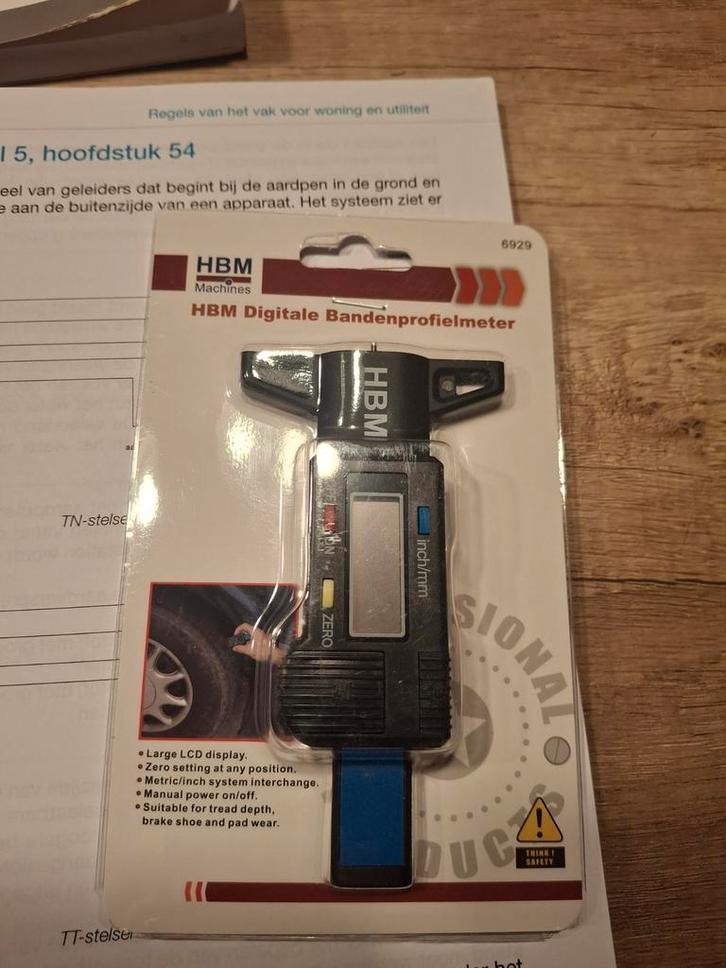 HBM Digitale Bandenprofielmeter - Nieuw!, Auto diversen, Autogereedschap, Nieuw, Ophalen of Verzenden